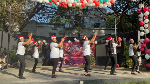 New Year and Christmas Eve Celebration in college